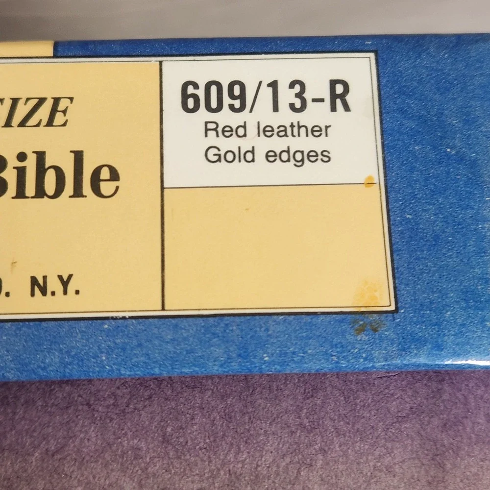 Vintage Saint Joseph New American Bible Red Leather Illustrated Gold Edges Catho